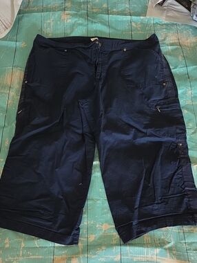 Danskin Navy Blue Women's Cargo Capris